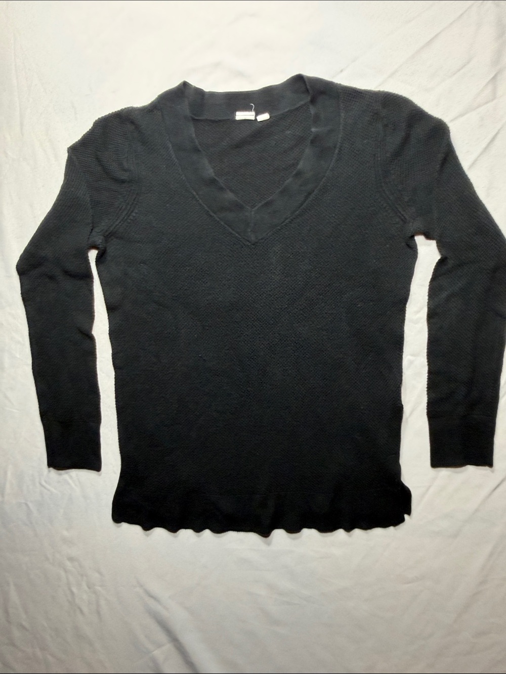 GAP Black V-Neck Long Sleeve Sweater